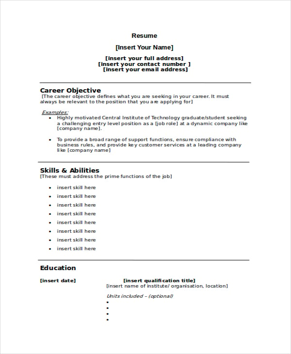 7+ Referee Resume Templates - PDF, DOC