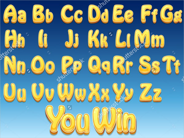 cartoon alphabet comic fonts