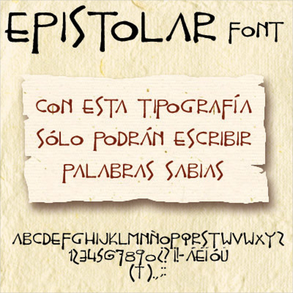 epistolar font