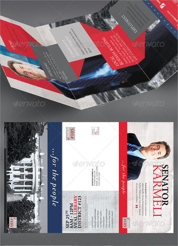 political tri fold brochure