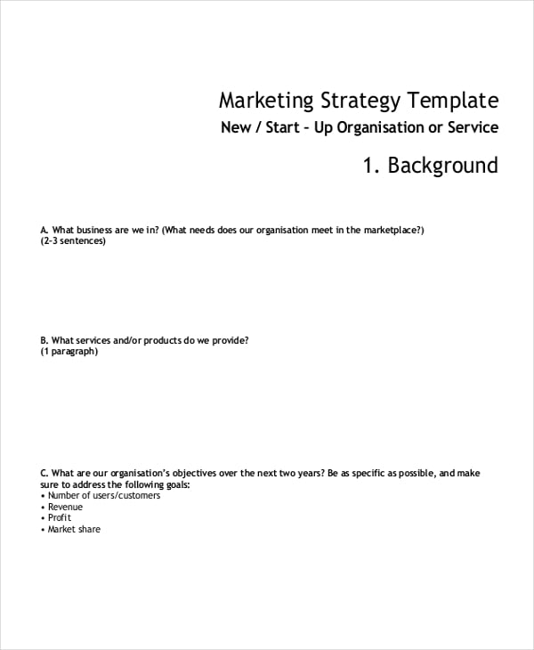 marketing strategy template4