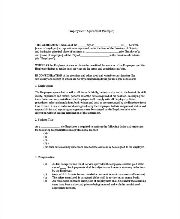 legal agreement template
