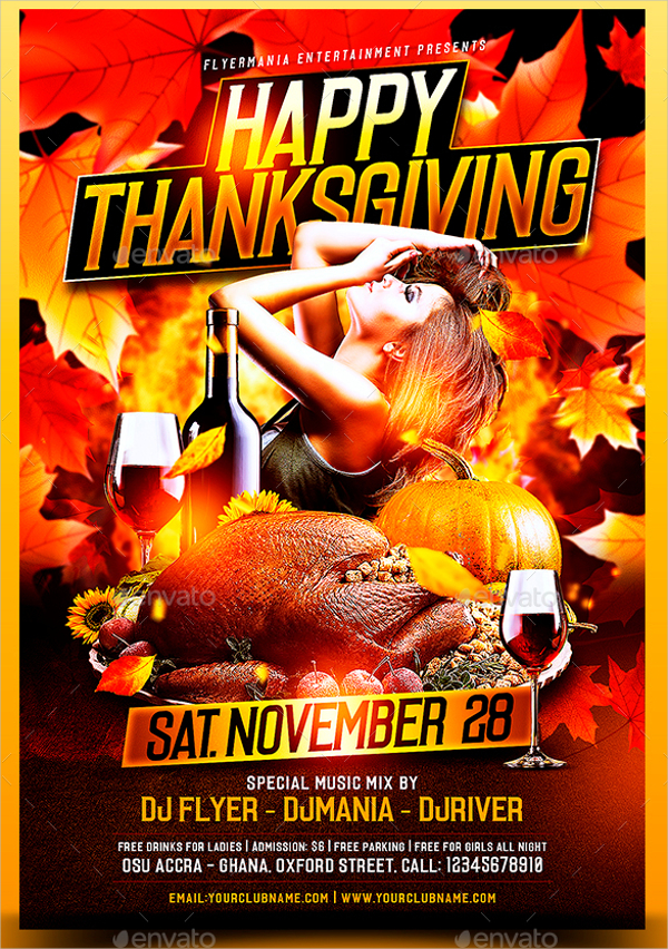 28+ Thanksgiving Flyer Templates PSD, AI, Vector EPS
