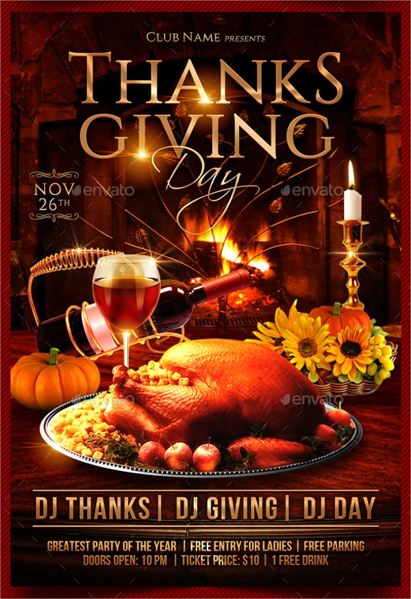 thanksgiving day flyer