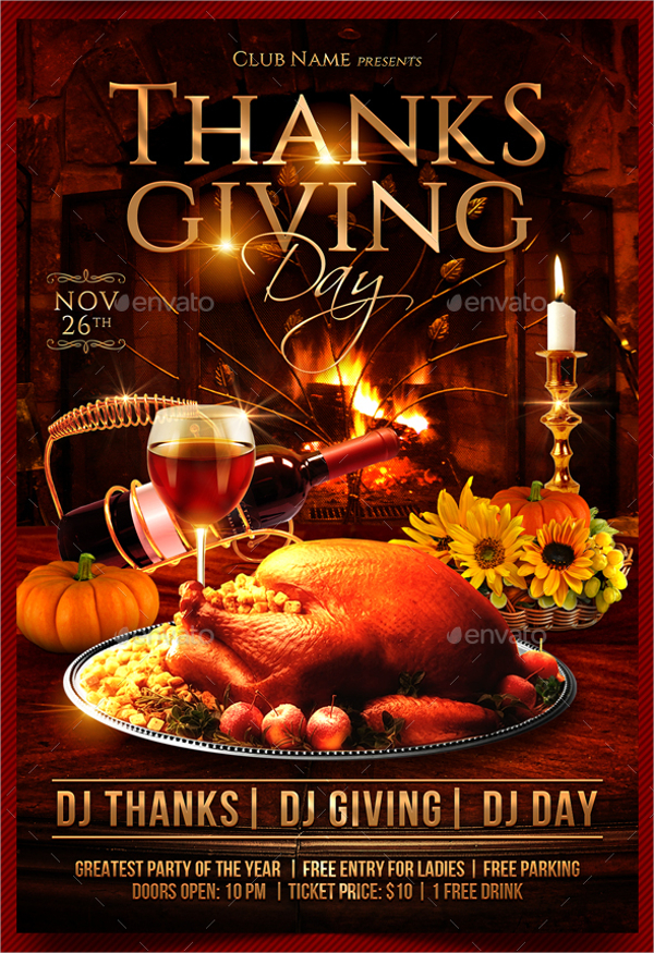 Thanksgiving Flyer Template Free Download