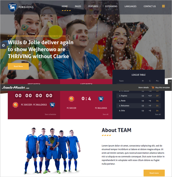 15+ Joomla Club Themes & Templates