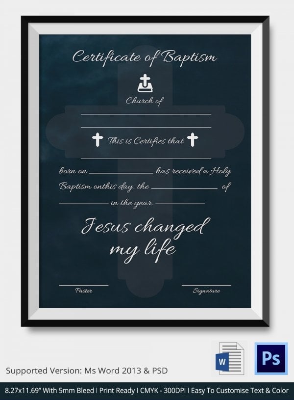 affidavit in lieu of baptismal certificate1