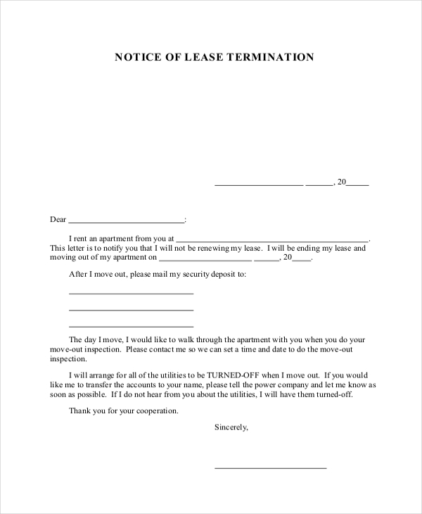 Termination Letter - 15+ Free Word, Excel, PDF Documents Download