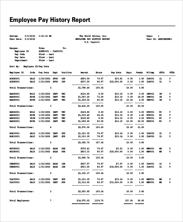 online payroll template