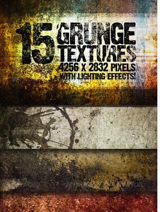grunge textures with lighting effects