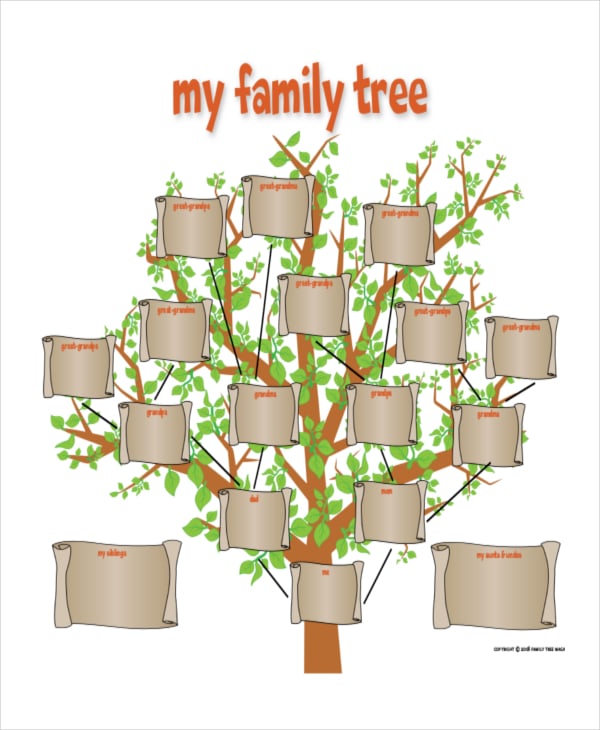 Family Tree Template 8  Free Word PDF Document Downloads