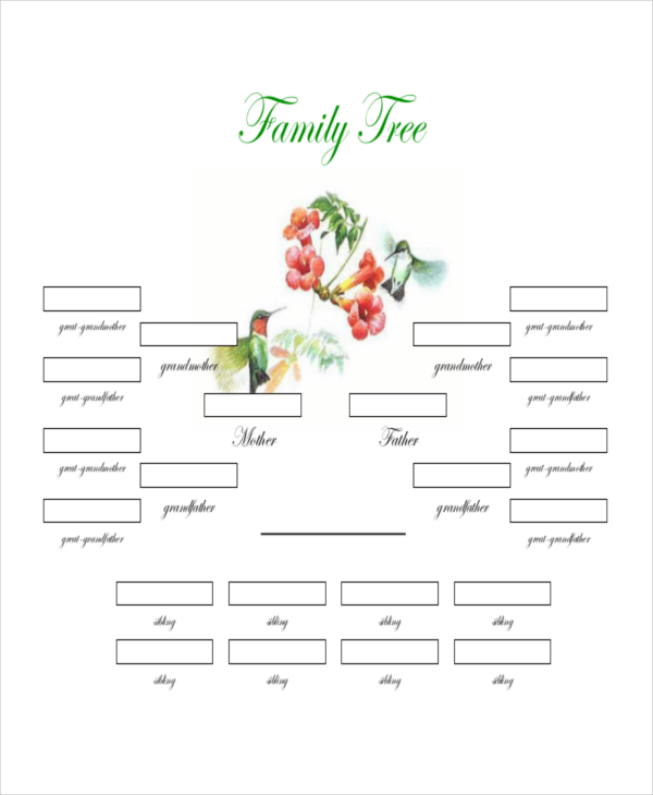 Family Tree Template 8+ Free Word, PDF Document Downloads