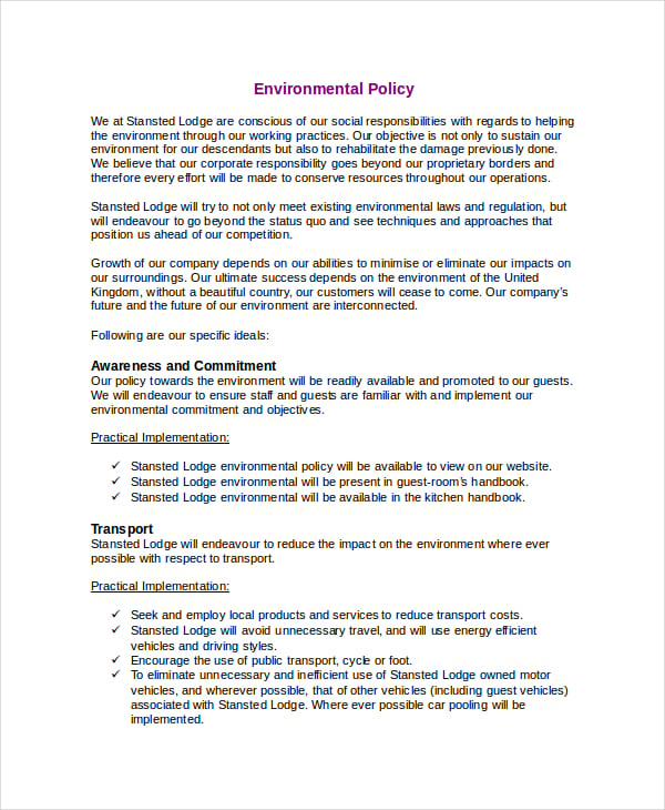 8-environmental-policy-templates-in-ms-word-apple-pages-google-docs