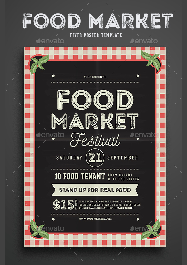 sample food market flyer template