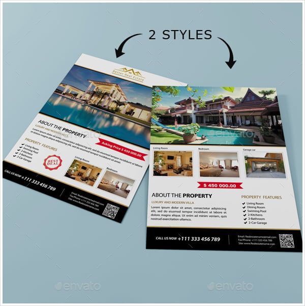 sample marketing real estate flyer template
