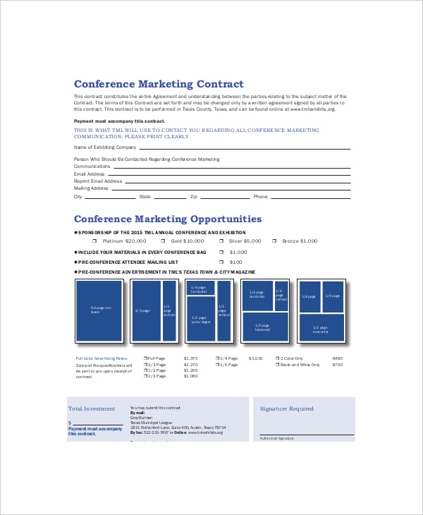 example-conference-marketing-contract-template