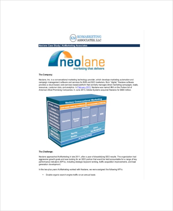 example neolane marketing case study template