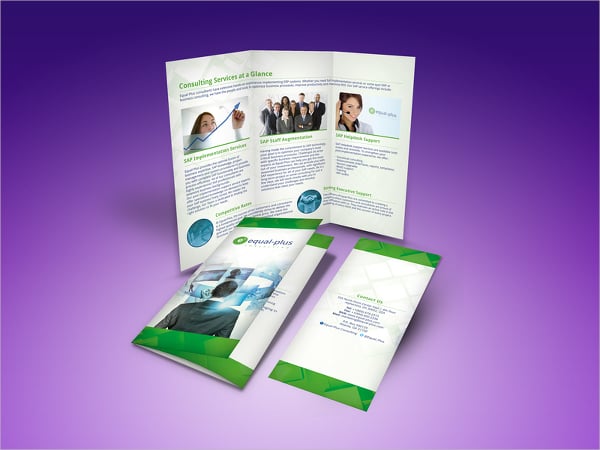 sap consulting company trifold brochure