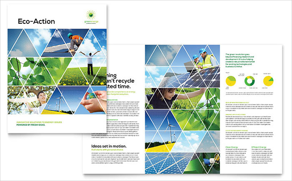 green energy consultant brochure template