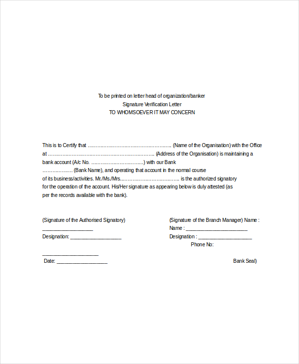 10+ Sample Employment Verification Letters  PDF, Word  Free  Premium Templates