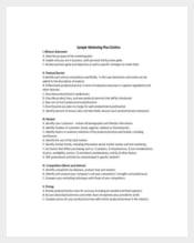 Product Marketing Plan Outline
