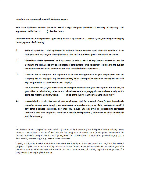 free-printable-nonsolicitation-agreement-form-generic