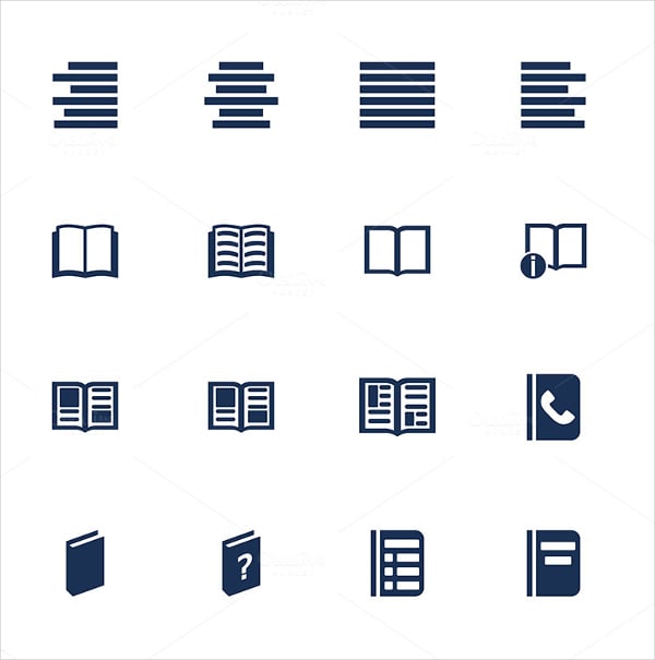 flat style book icon