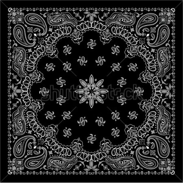 black paisley pattern