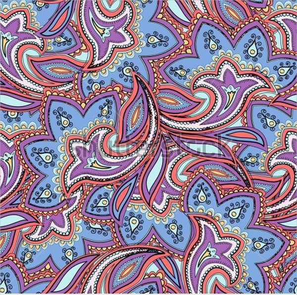 colorful paisley pattern
