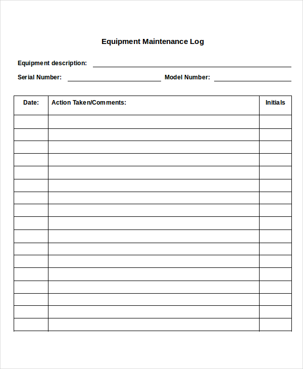 13+ Log Templates - Free Sample, Example, Format