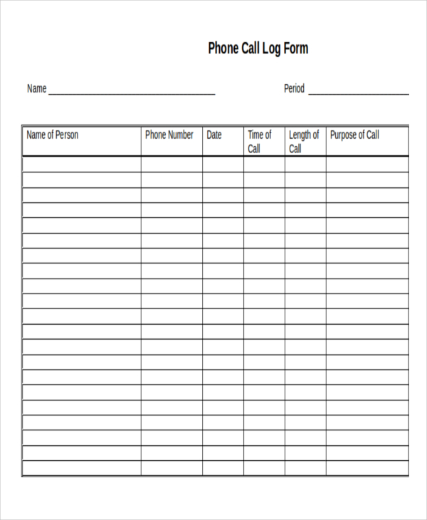 13+ Log Templates - Free Sample, Example, Format