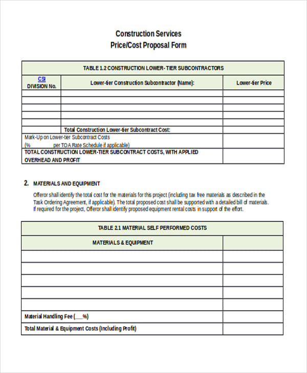 Project Estimate Templates - 7+ Free Word, PDF Documents Download