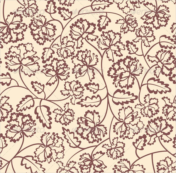 retro flower pattern