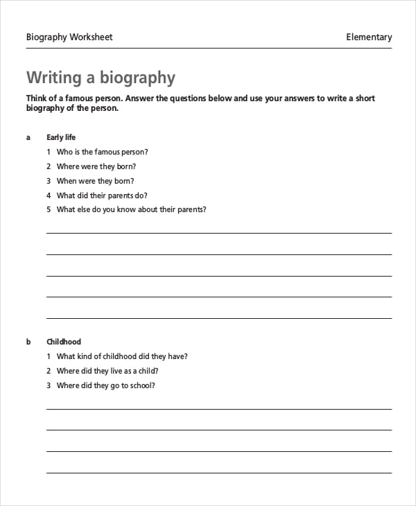 simple worksheet template