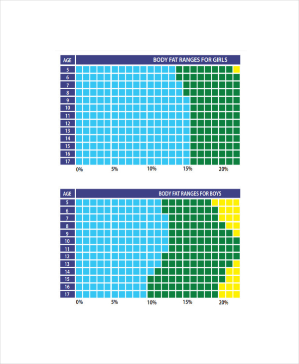 Body Fat Measurement Chart - 7+ Free PDF Documents Download