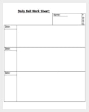 Daily Worksheet Template