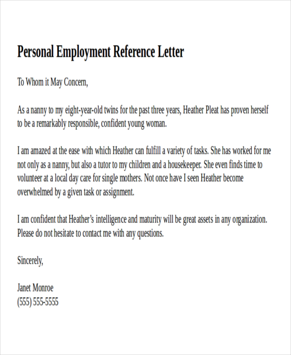 Bella Vista Radioattivit Morte Reference Letter For Domestic Worker 