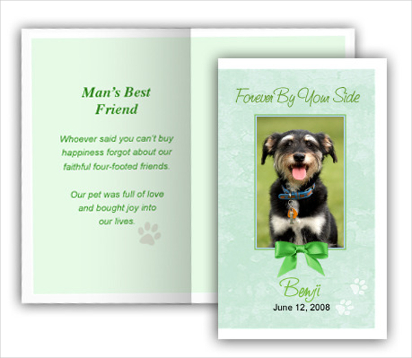 16+ Pet Memorial Card Designs &amp; Templates - PSD, AI
