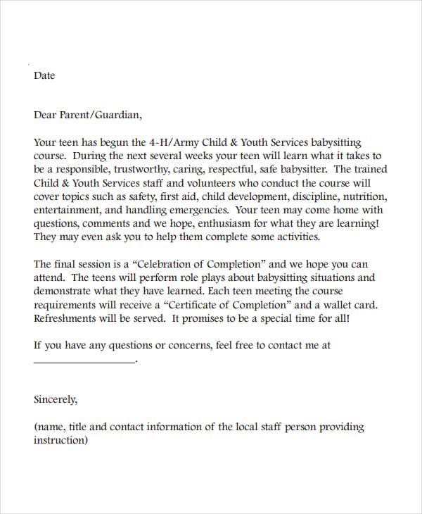 Reference Letter For Baby Sitter from images.template.net