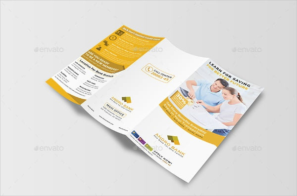 banking and financial service trifold brochure