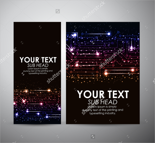 abstract electronic colorful brochure
