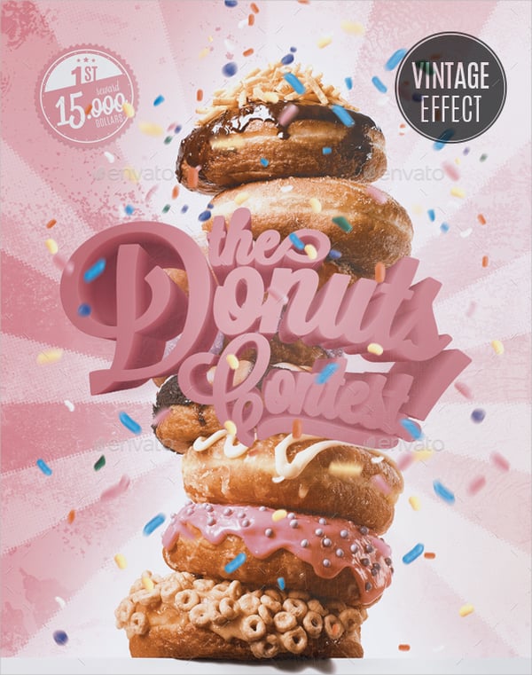 donuts contest flyer