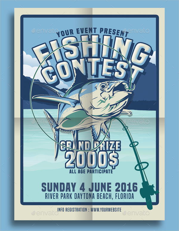 fishing contest flyer