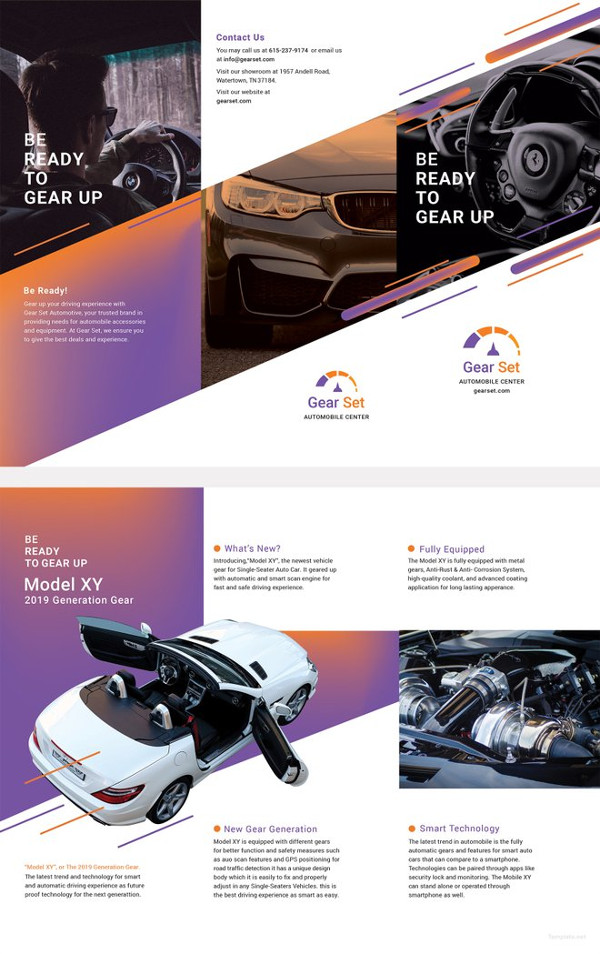 automotive brochure template