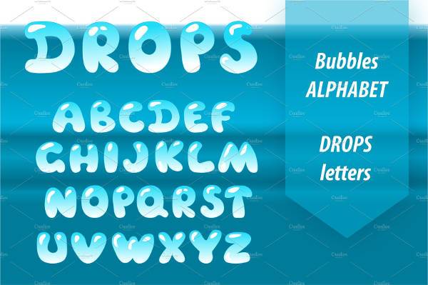 bubble-alphabet-water-drop-letter1