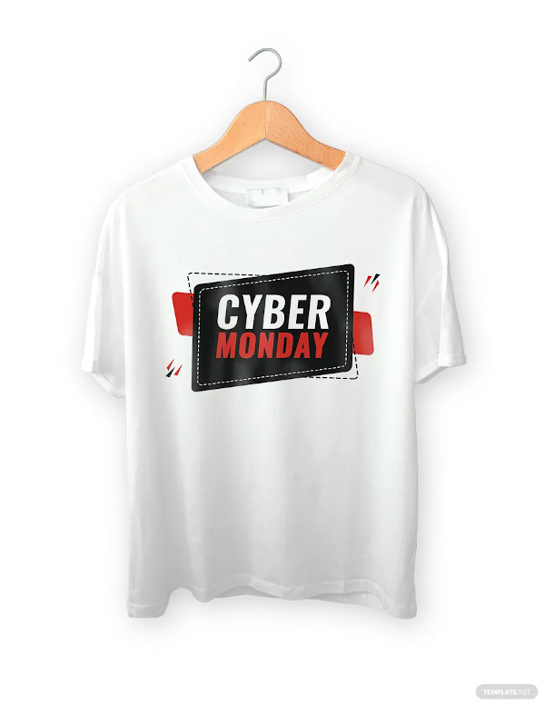 cyber monday t shirt design template