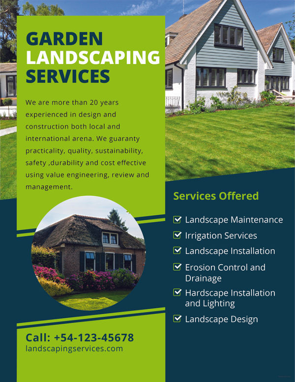 landscaping flyers