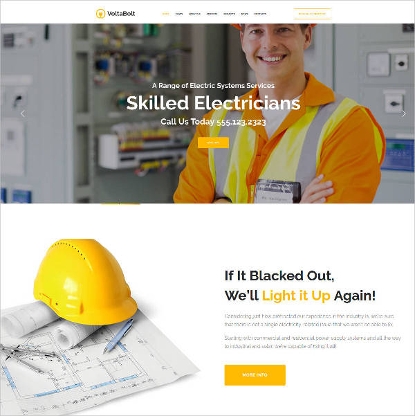 16 Electrician Website Themes Templates Free Premium Templates
