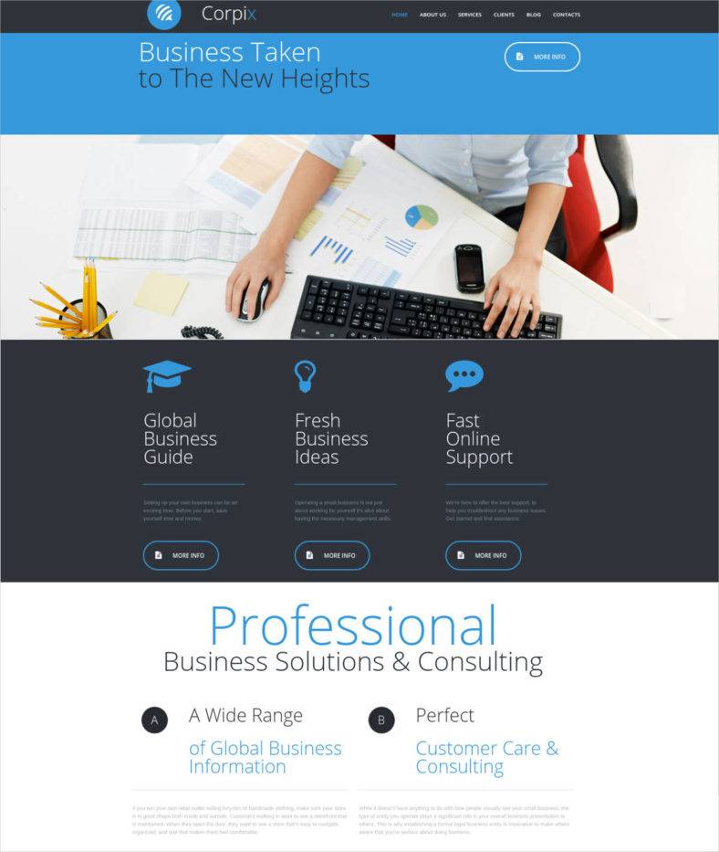 website design for business consultants 788x