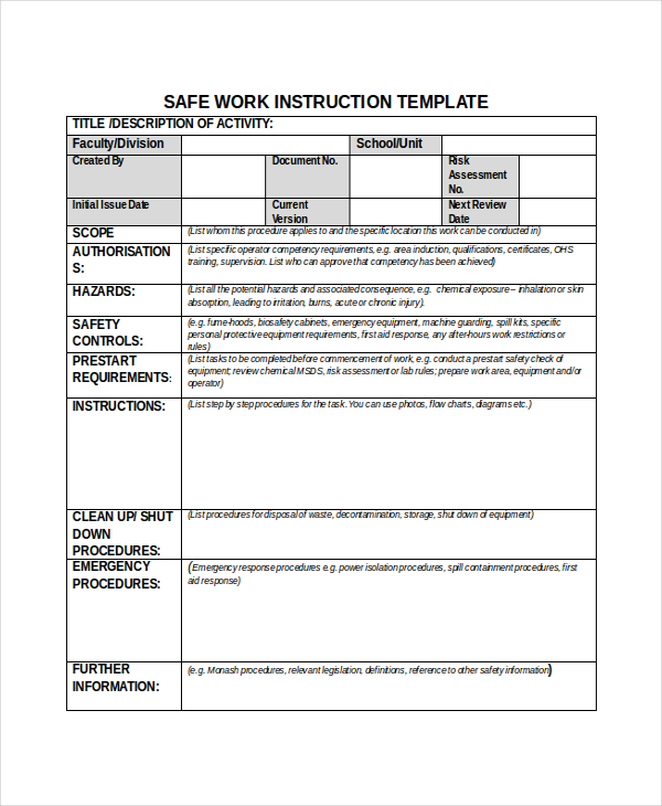 step-by-step-instructions-template-free